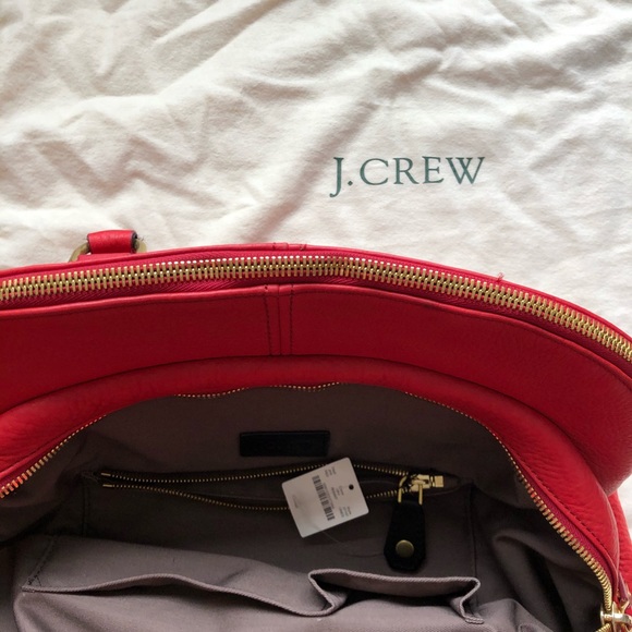 JCrew Biennial Red Leather Satchel - Picture 7 of 16